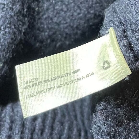 🔥❤️🔥 Gap Designed Crafted Navy Blue Waffle Relax Boat Neck Sweater Size … - Picture 5 of 7